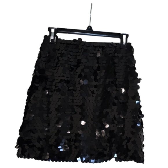 Vero Moda Black Sequin Mini Skirt Size xs - Picture 1 of 10